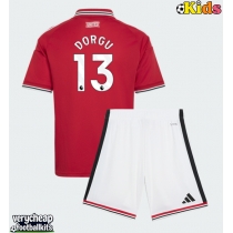Manchester United Patrick Dorgu #13 Replica Home Minikit 2026-27 Short Sleeve (+ pants)
